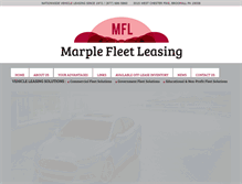 Tablet Screenshot of marplefleetleasing.com